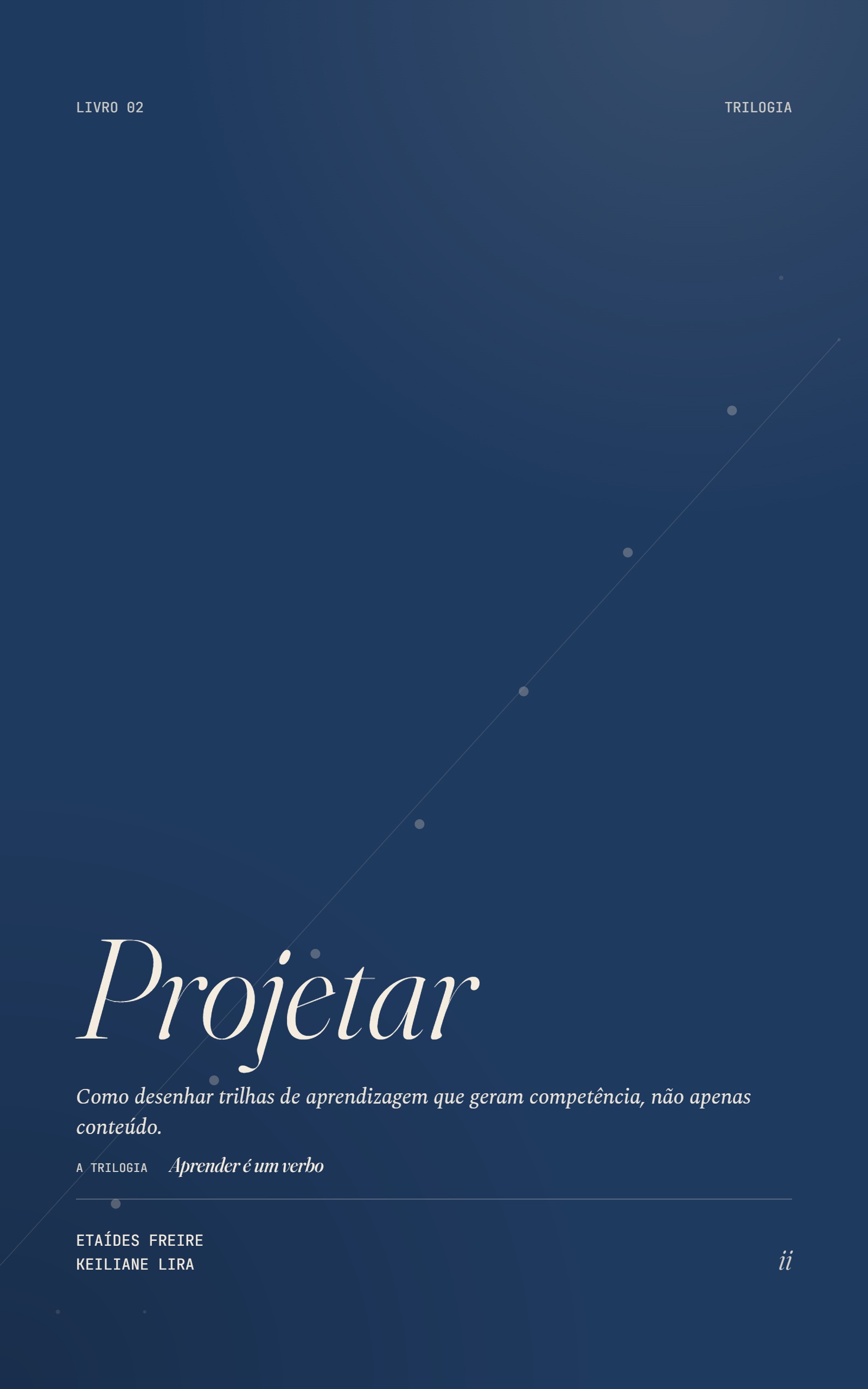 Capa do livro Projetar — volume 2 da trilogia Aprender é um Verbo